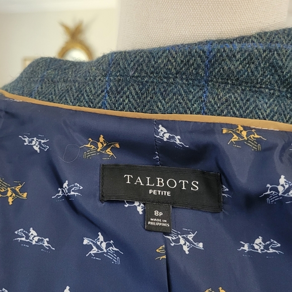 Talbots Wool Blazer Jacket Size 8P - Picture 5 of 7